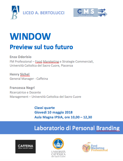 WINDOW: Preview sul tuo futuro. Laboratorio di Personal Branding